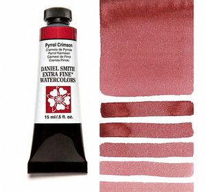 Farba akwarelowa Daniel Smith 127 Pyrrol Crimson extra fine watercolours seria 2 15 ml